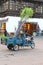 Female worker transports sugarcane on a motorbike, Tunxi, Huangshan, China