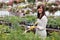 Female Worker Water Plants