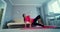 Female yoga exercise, fitness home workout. Vercion 7