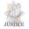 Femida -lady of justice. Lady Lawyer logo.