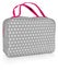 Feminine beautician to store cosmetics. Purse for women made of