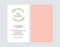 Feminine Business Card with Wreath Design Template