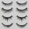 Feminine lashes vector set. Realistic false eyelashes fashion collection