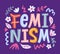 Feminism movement creative poster