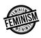 Feminism rubber stamp