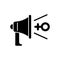 Feminist advocacy black glyph icon