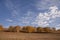 Fence in the autumn grassland