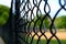 Fence of baseball playground