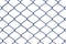 Fence blue cross on white