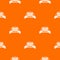 Fence brick pattern vector orange