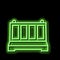 fence concrete neon glow icon illustration