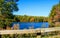 Fence in front of West Hartford Reservoir