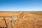 Fence and gate in the arid Australian outback