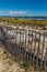 Fence On Giens Peninsula,Salt Pan-Hyeres,France