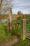 Fence on a hiking trail