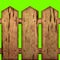 fence made of boards seamless texture illustration on the background of chroma key