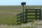 Fence nature reserve,Noard-Fryslan Butendyks, Friesland, Holwerd, The Netherlands. A sign with the Dutch text, Welcome
