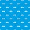 Fence parade pattern seamless blue