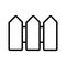 Fence Picket icon Symbol Illustration Design