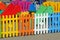 Fence a playground on the beach tourist village