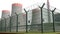 Fence security object nuclear power plant with power of detention. 3d illustration