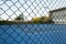 Fence and tennis court