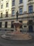 Fencer-Fountain at University in Wroclaw, Poland