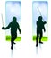 Fencer on Nature Banners