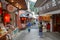 Fenchihu,taiwan-October 15,2018:The city and old market near fenchihu train station at alishan mountain,taiwan