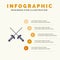 Fencing, Sabre, Sport Solid Icon Infographics 5 Steps Presentation Background