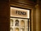 Fendi Window shop Via condotti Rome holiday time