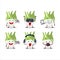 Fenel cartoon character are playing games with various cute emoticons