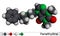 Fenethylline, phenethylline, amfetyline, fenetylline molecule. It is psychostimulant, narcotic, codrug of amphetamine and