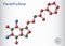 Fenethylline, phenethylline, amfetyline, fenetylline molecule. It is psychostimulant, narcotic, codrug of amphetamine and