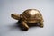 Feng Shui, metal turtle. Golden turtle statuette