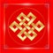 Feng Shui Mystic Knot Symbol Lucky or Eternal Knot, Endless Knot