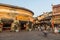 FENGHUANG, CHINA - AUGUST 13, 2018: Cobbled pedestrian street in Fenghuang Ancient Town, Hunan province, Chi