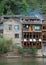 Fenghuang, Hunan Province, China: Old wooden riverside houses