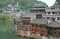 Fenghuang, Hunan Province, China: Old wooden riverside houses