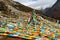 Fengma flag in Yading scenic area of China