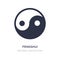 fengshui icon on white background. Simple element illustration from Nature concept