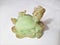 Fengshui Jade Green Dragon head Turtle body sculpture representing longevity wealth