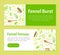 Fennel Banner Design with Edible Condiment Vector Template