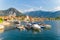 Feriolo its harbor, located on Lake Maggiore, Piedmont, Italy.