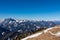 Ferlacher Horn - Scenic view on snow capped mountain peaks of Karawanks, Julian and Kamnik Savinja Alps