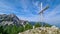 Ferlacher Spitze - Summit cross of mount Ferlacher Spitzer in Rosental in the Karawanks in Carinthia. Hike