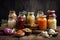 fermented foods feast, with assortment of flavors and textures