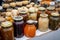 fermented foods market, with a variety of different fermented foods for sale