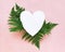 Fern Leaves and Heart