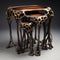 Fern Tree Table Art: Distorted And Grotesque Nesting Tables By Frank Walter